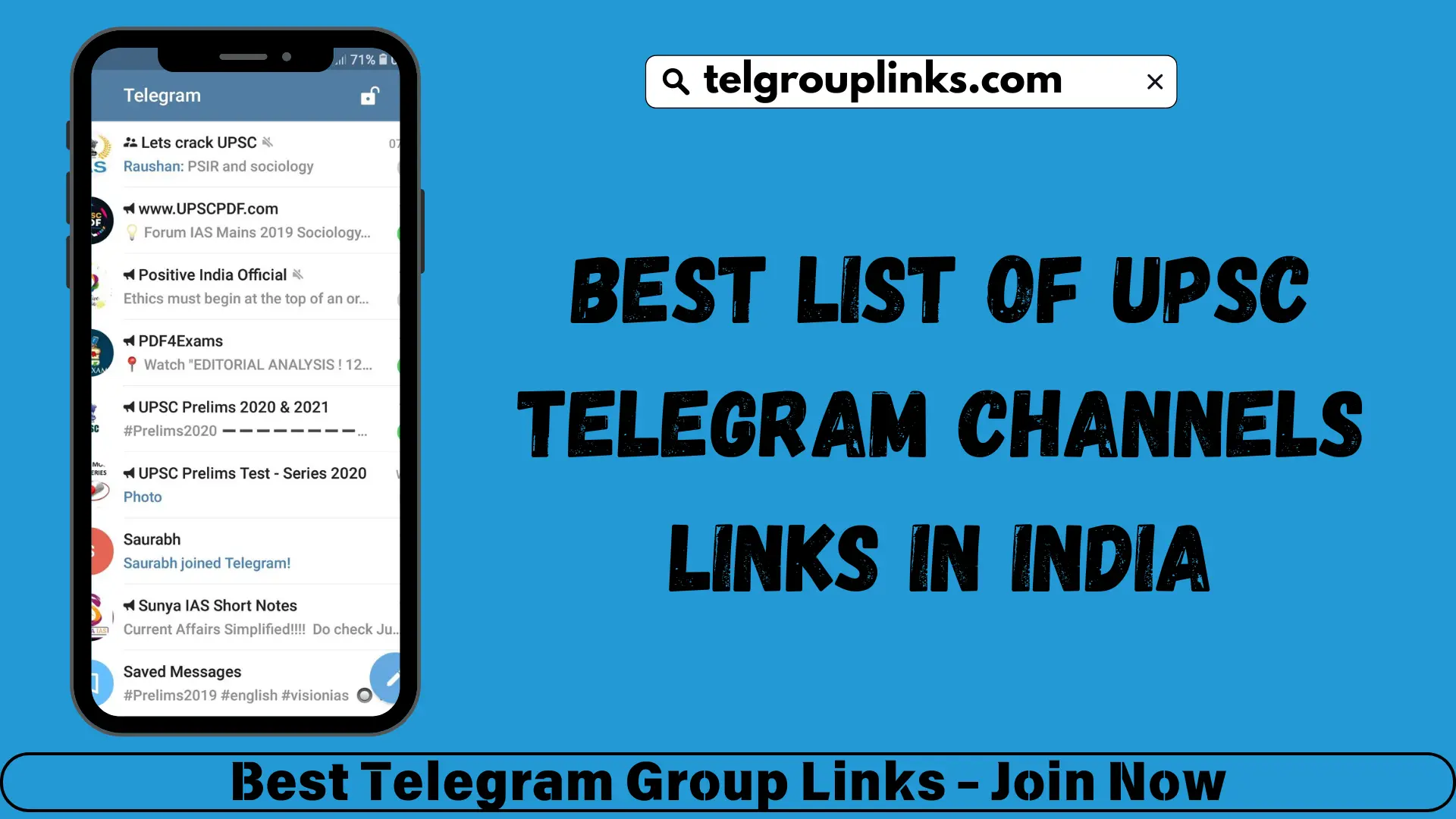 Best List Of UPSC Telegram Channels Links In India